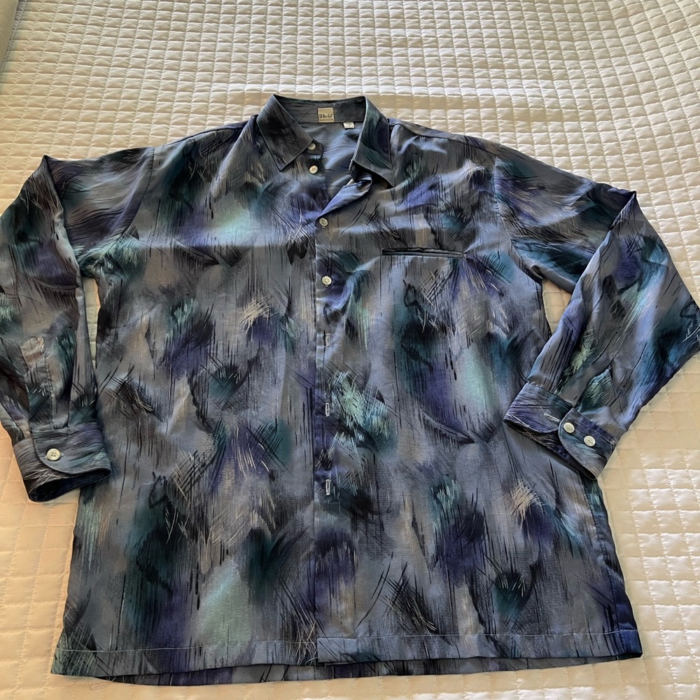 D’Avila Vintage Retro Button-Up Shirt
